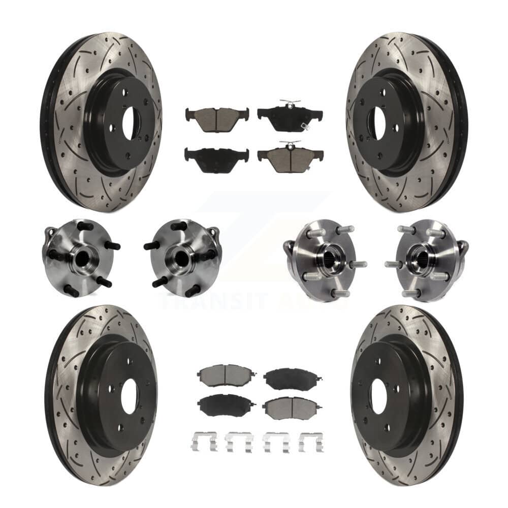 Transit Auto - KBB-127751 - Front and Rear Wheel Bearing and Hub Assembly Kits