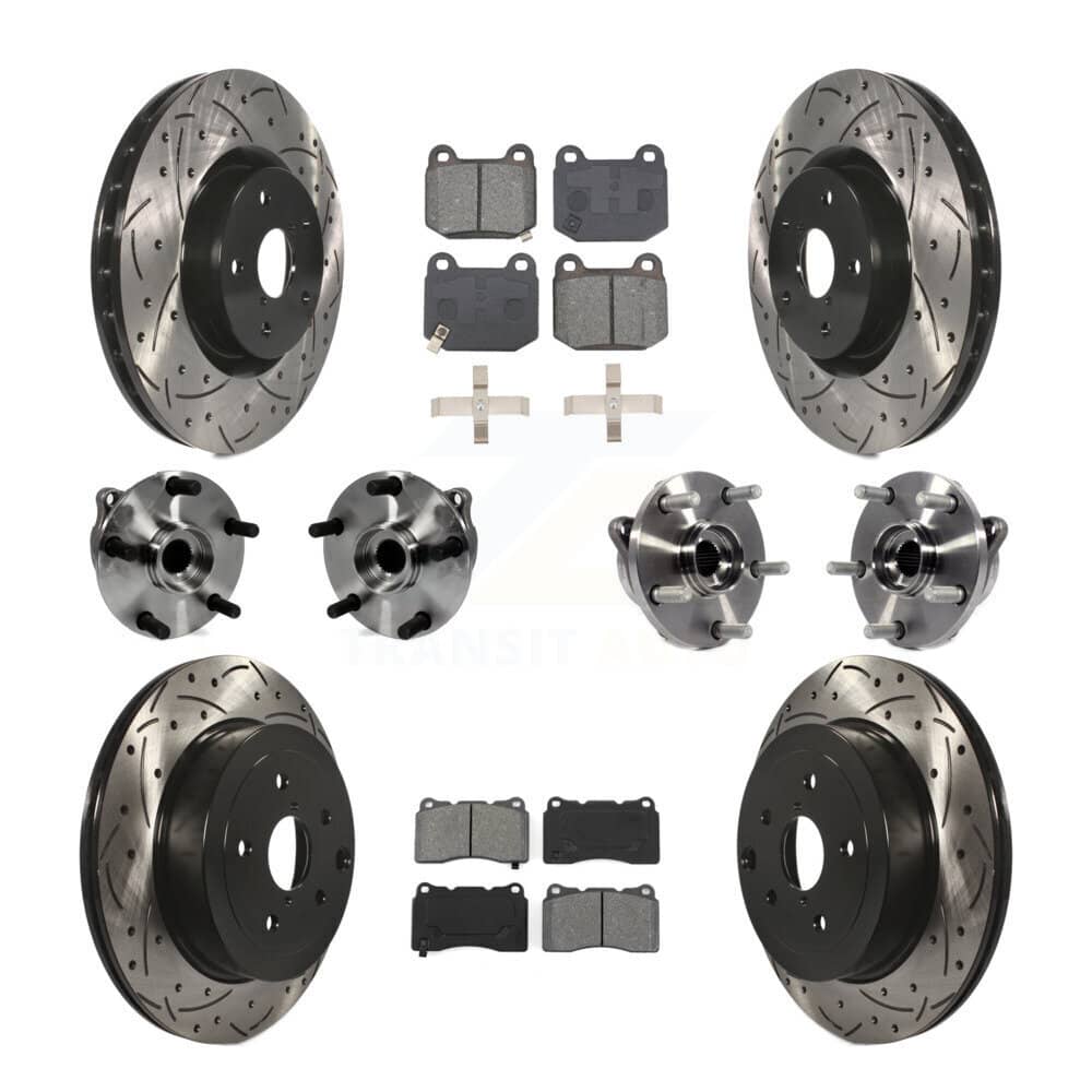Transit Auto - KBB-127759 - Front and Rear Wheel Bearing and Hub Assembly Kits