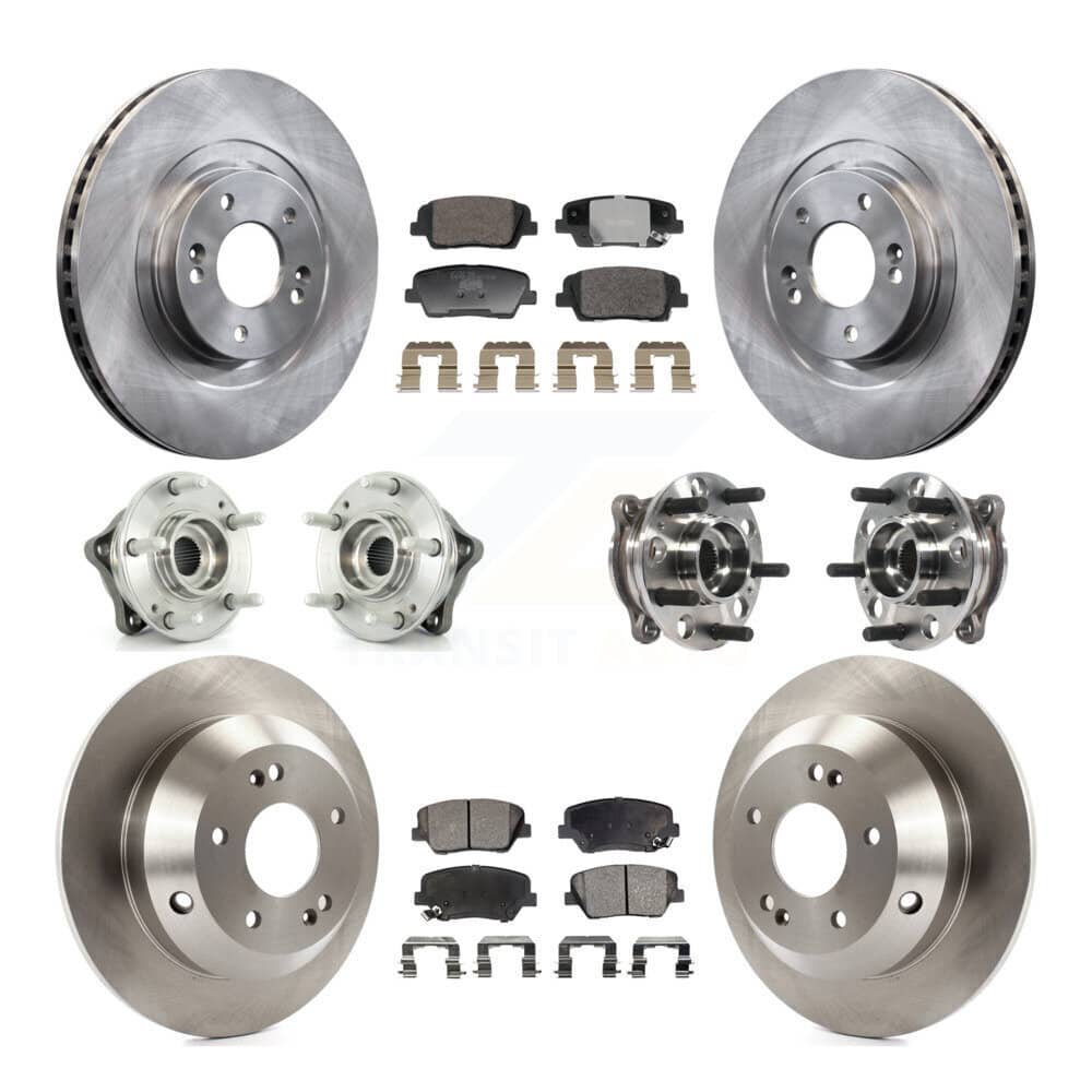 Transit Auto - KBB-128329 - Front and Rear Wheel Bearing and Hub Assembly Kits