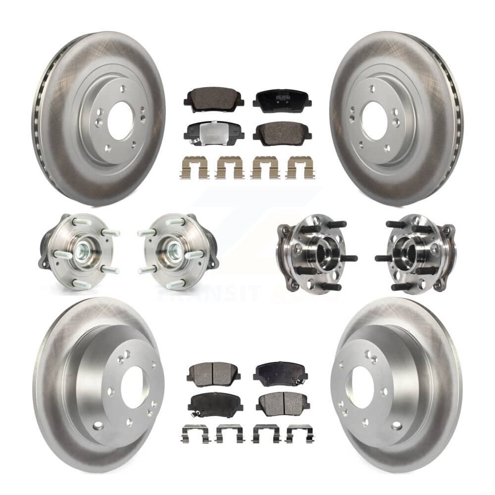 Transit Auto - KBB-128445 - Front and Rear Wheel Bearing and Hub Assembly Kits