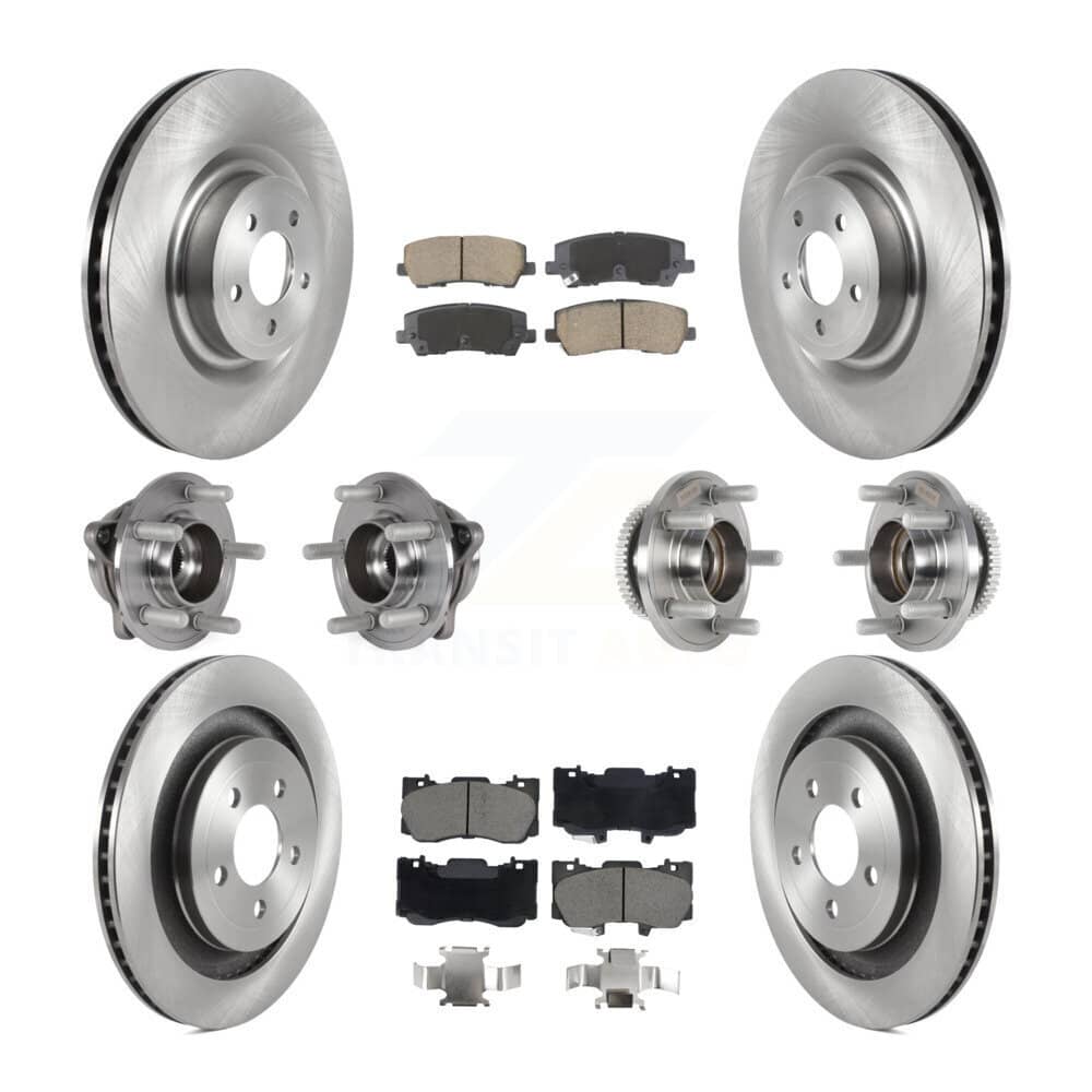 Transit Auto - KBB-128609 - Front and Rear Wheel Bearing and Hub Assembly Kits