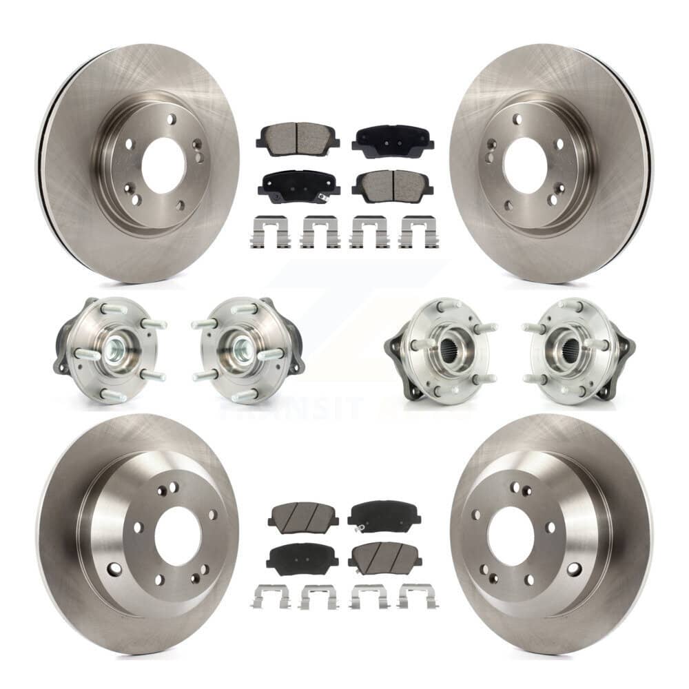 Transit Auto - KBB-128628 - Front and Rear Wheel Bearing and Hub Assembly Kits