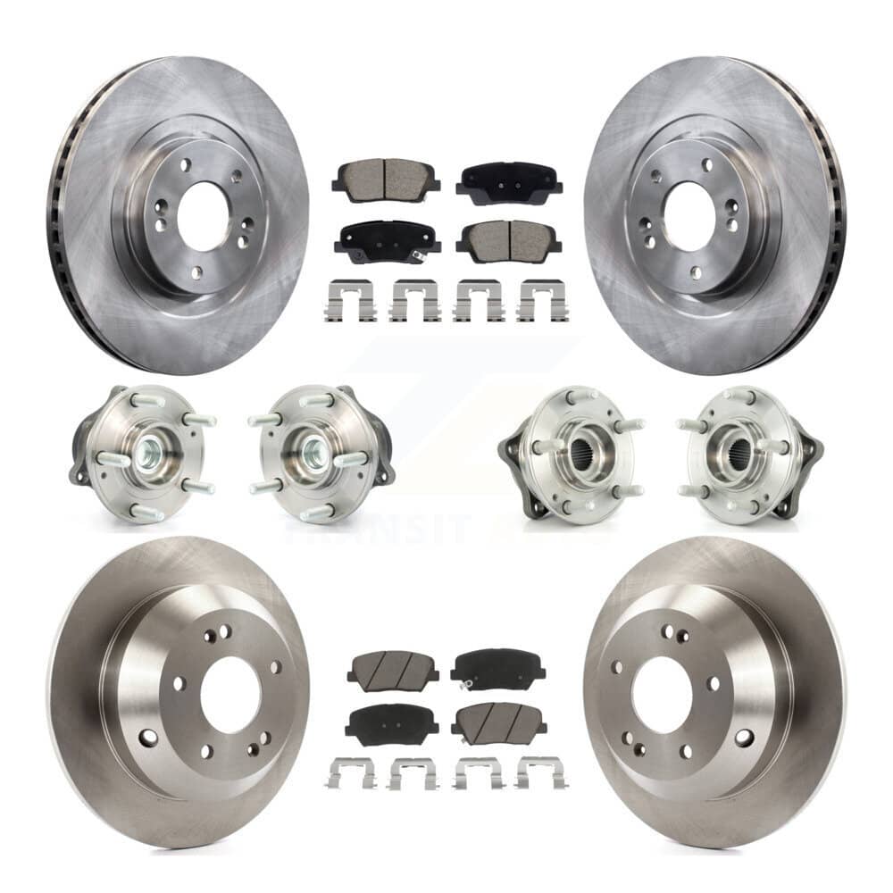 Transit Auto - KBB-128634 - Front and Rear Wheel Bearing and Hub Assembly Kits