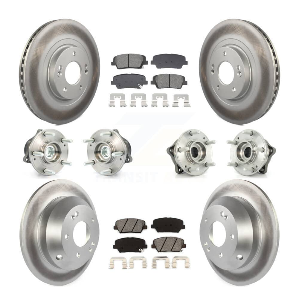 Transit Auto - KBB-128680 - Front and Rear Wheel Bearing and Hub Assembly Kits