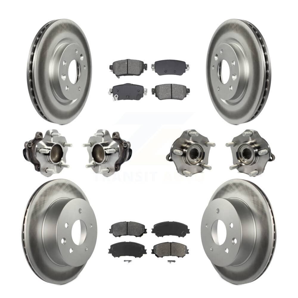 Transit Auto - KBB-128694 - Front and Rear Wheel Bearing and Hub Assembly Kits