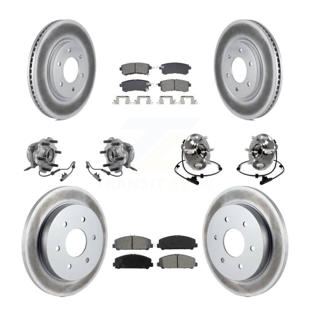 Transit Auto - KBB-128697 - Front and Rear Wheel Bearing and Hub Assembly Kits