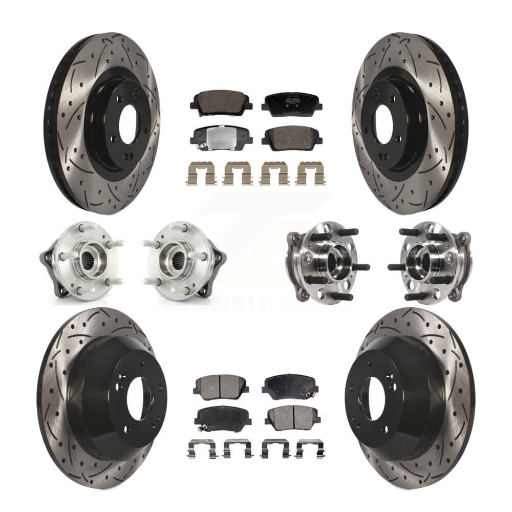 Transit Auto - KBB-128841 - Front and Rear Wheel Bearing and Hub Assembly Kits