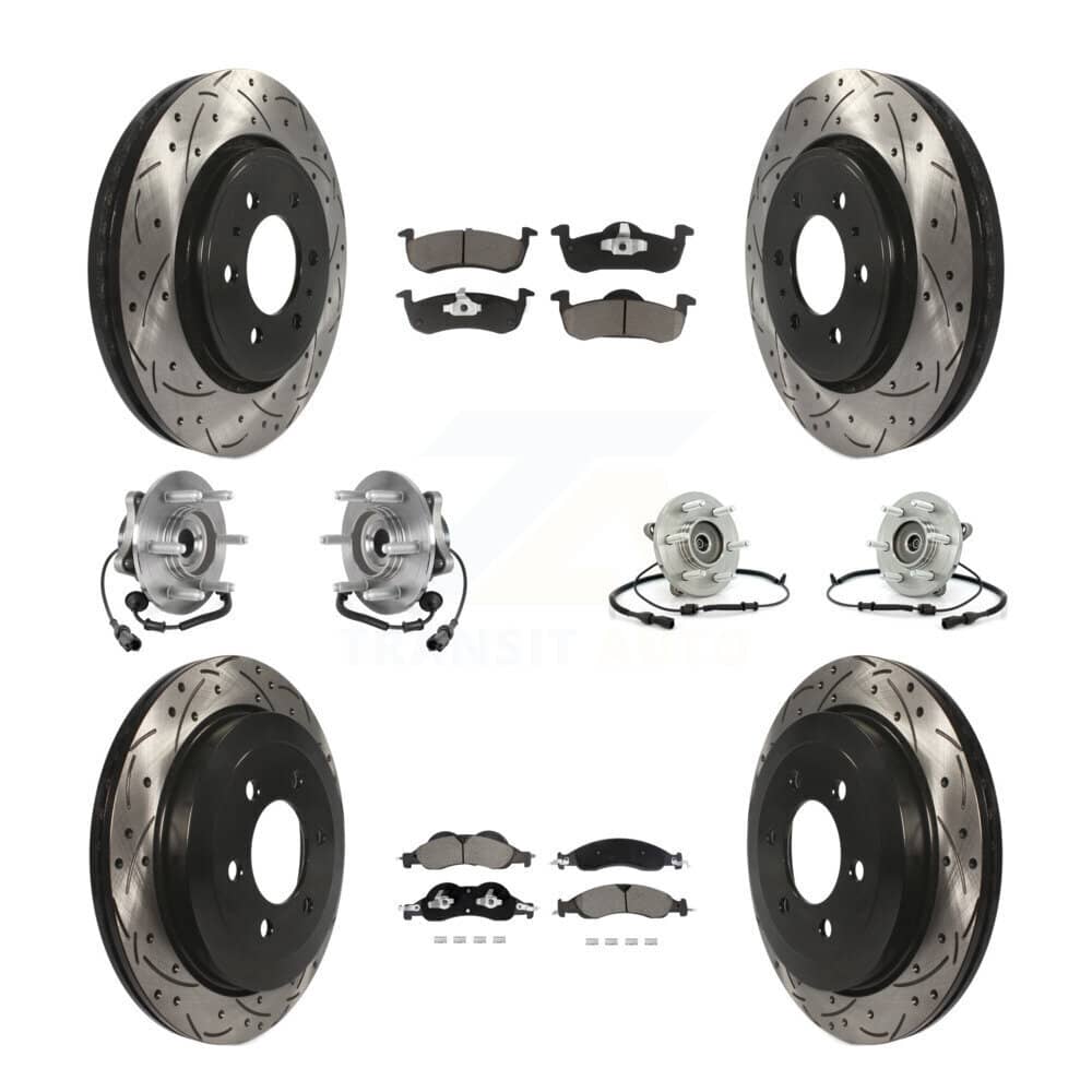 Transit Auto - KBB-128846 - Front and Rear Wheel Bearing and Hub Assembly Kits