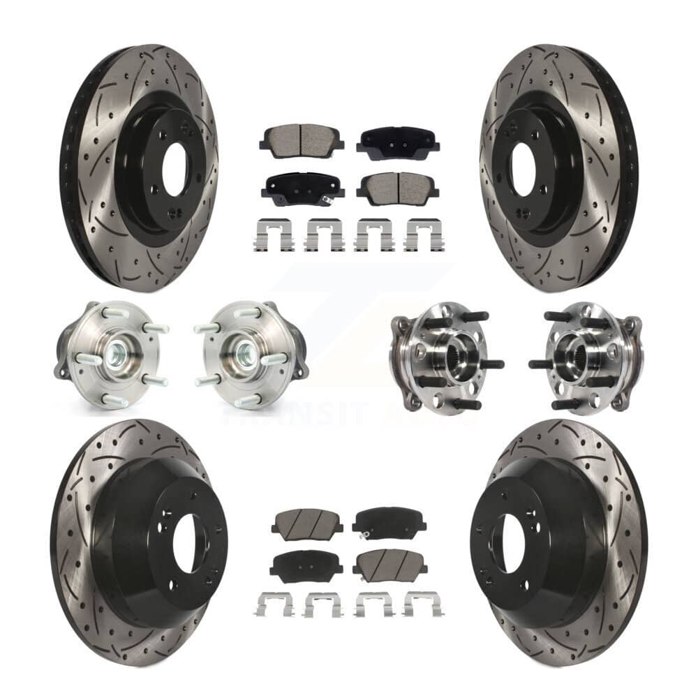 Transit Auto - KBB-128875 - Front and Rear Wheel Bearing and Hub Assembly Kits
