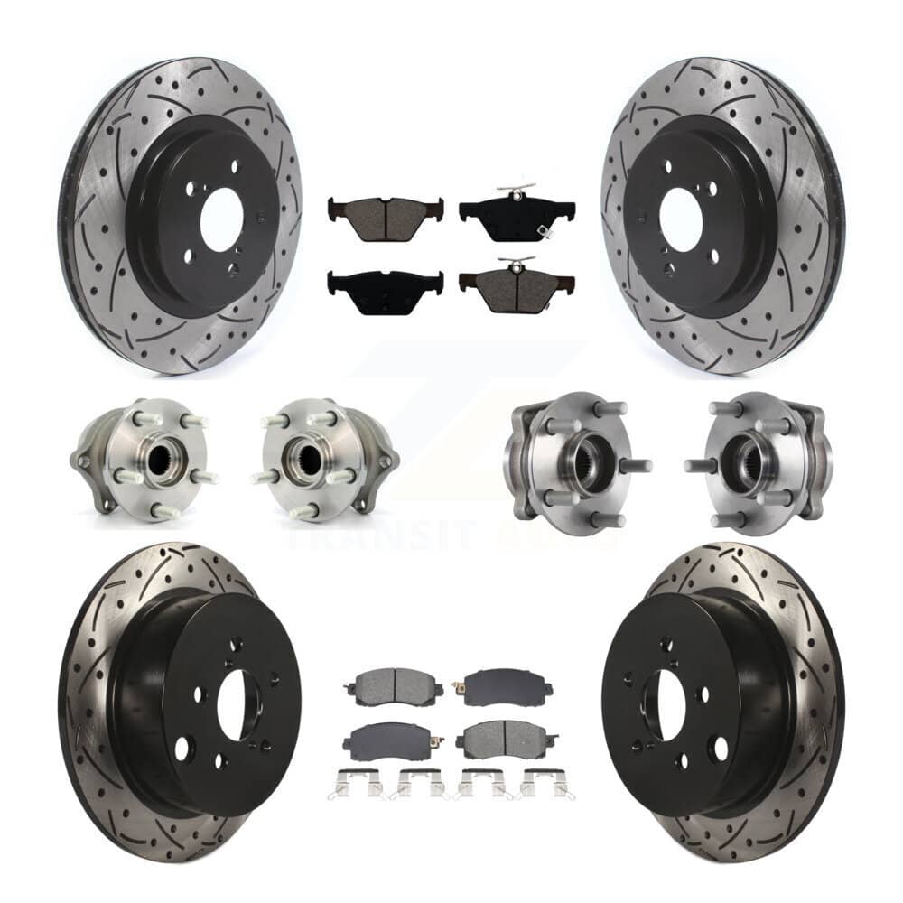 Transit Auto - KBB-128885 - Front and Rear Wheel Bearing and Hub Assembly Kits
