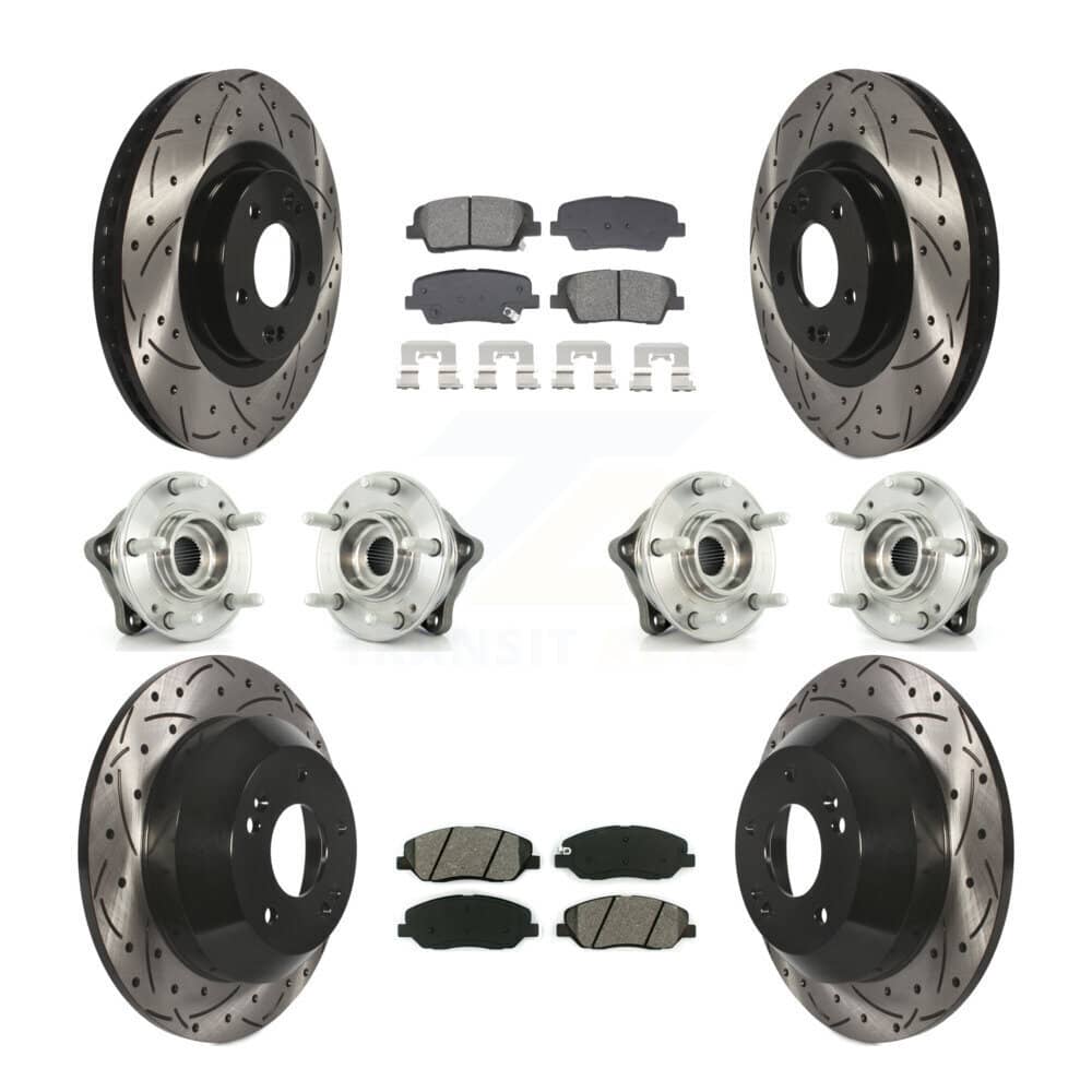 Transit Auto - KBB-128894 - Front and Rear Wheel Bearing and Hub Assembly Kits