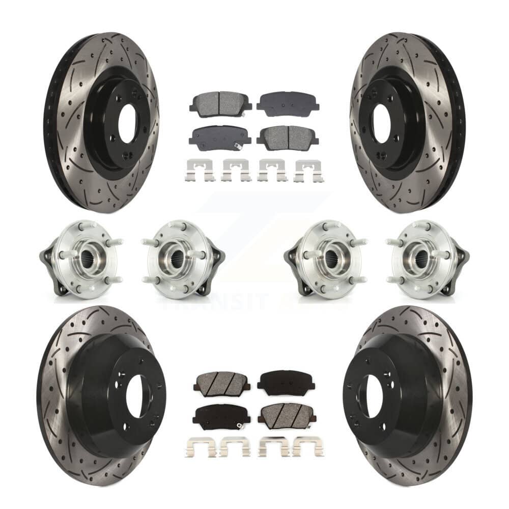 Transit Auto - KBB-128899 - Front and Rear Wheel Bearing and Hub Assembly Kits