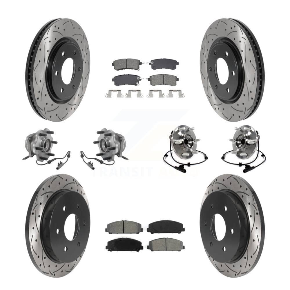 Transit Auto - KBB-128903 - Front and Rear Wheel Bearing and Hub Assembly Kits