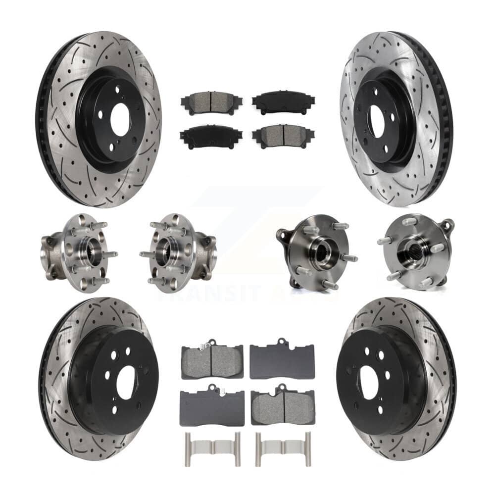 Transit Auto - KBB-129096 - Front and Rear Wheel Bearing and Hub Assembly Kits
