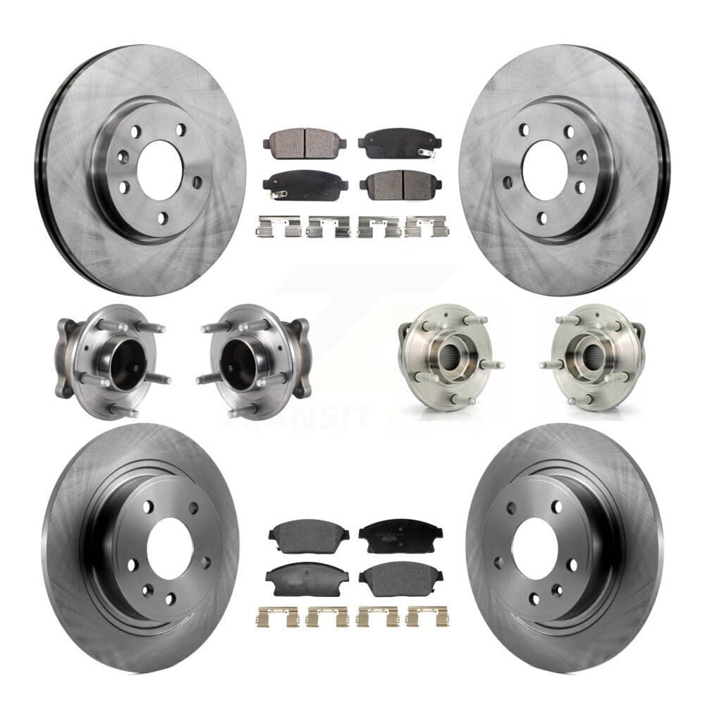 Transit Auto - KBB-129346 - Front and Rear Wheel Bearing and Hub Assembly Kits