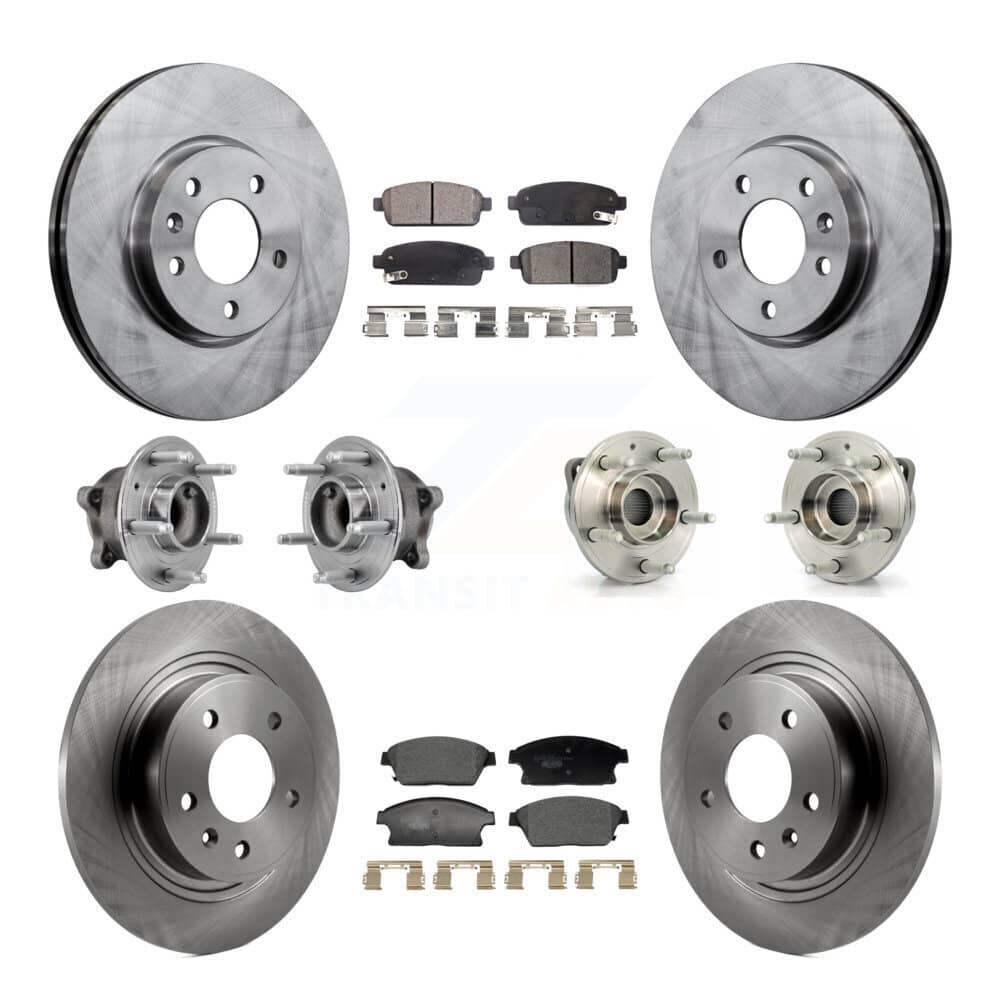 Transit Auto - KBB-129348 - Front and Rear Wheel Bearing and Hub Assembly Kits