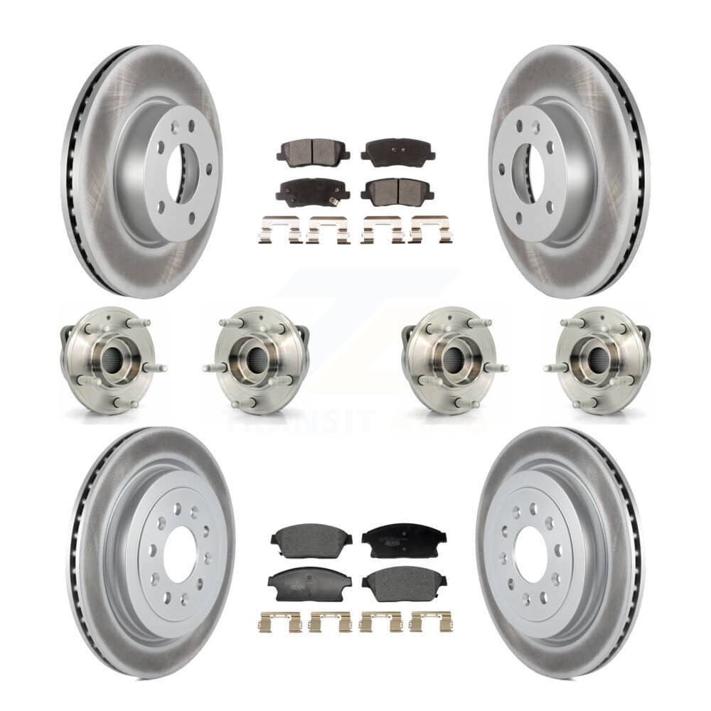 Transit Auto - KBB-129354 - Front and Rear Wheel Bearing and Hub Assembly Kits