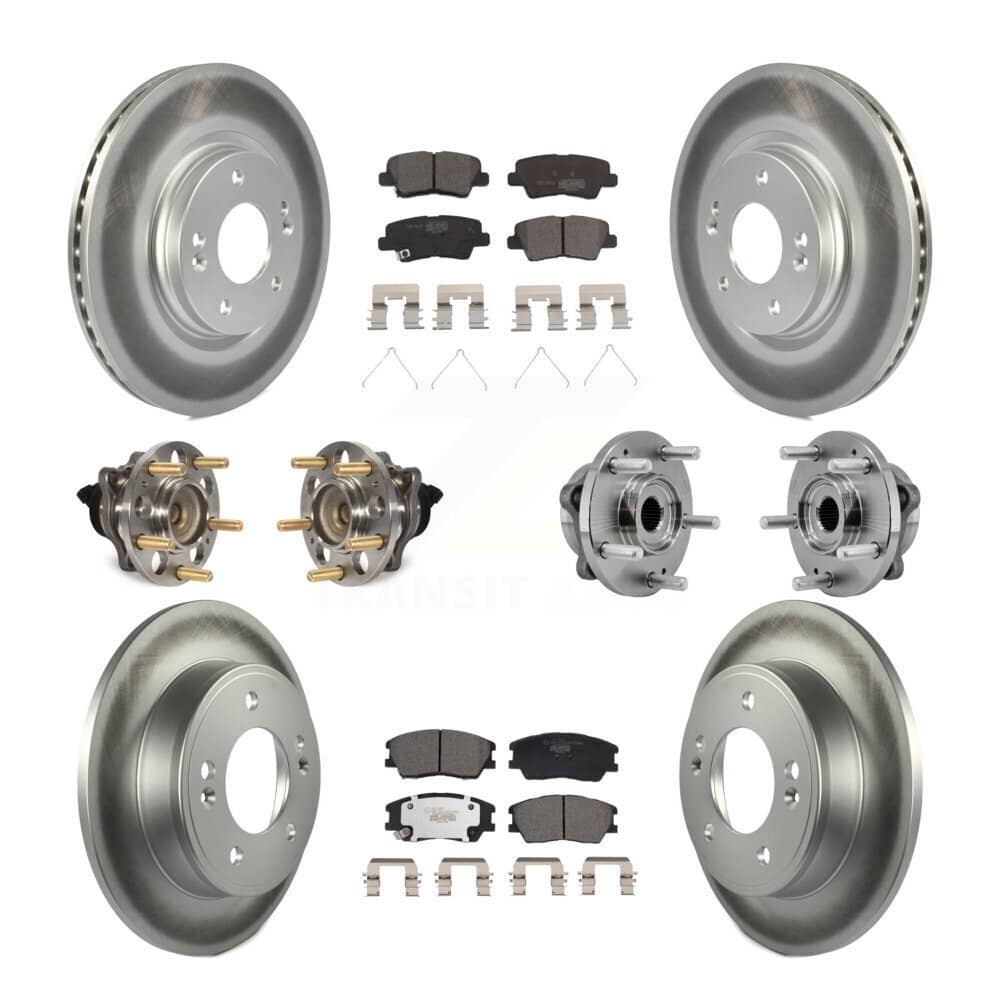 Transit Auto - KBB-129355 - Front and Rear Wheel Bearing and Hub Assembly Kits