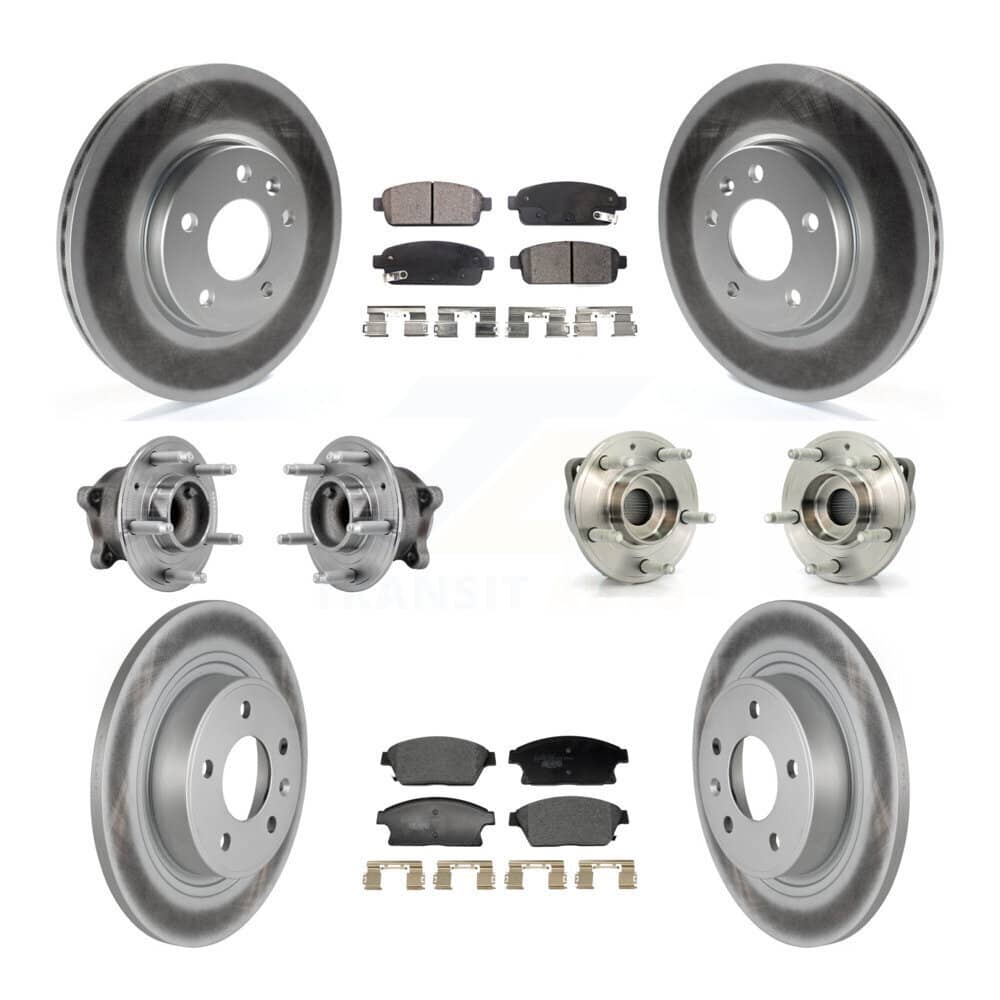 Transit Auto - KBB-129357 - Front and Rear Wheel Bearing and Hub Assembly Kits