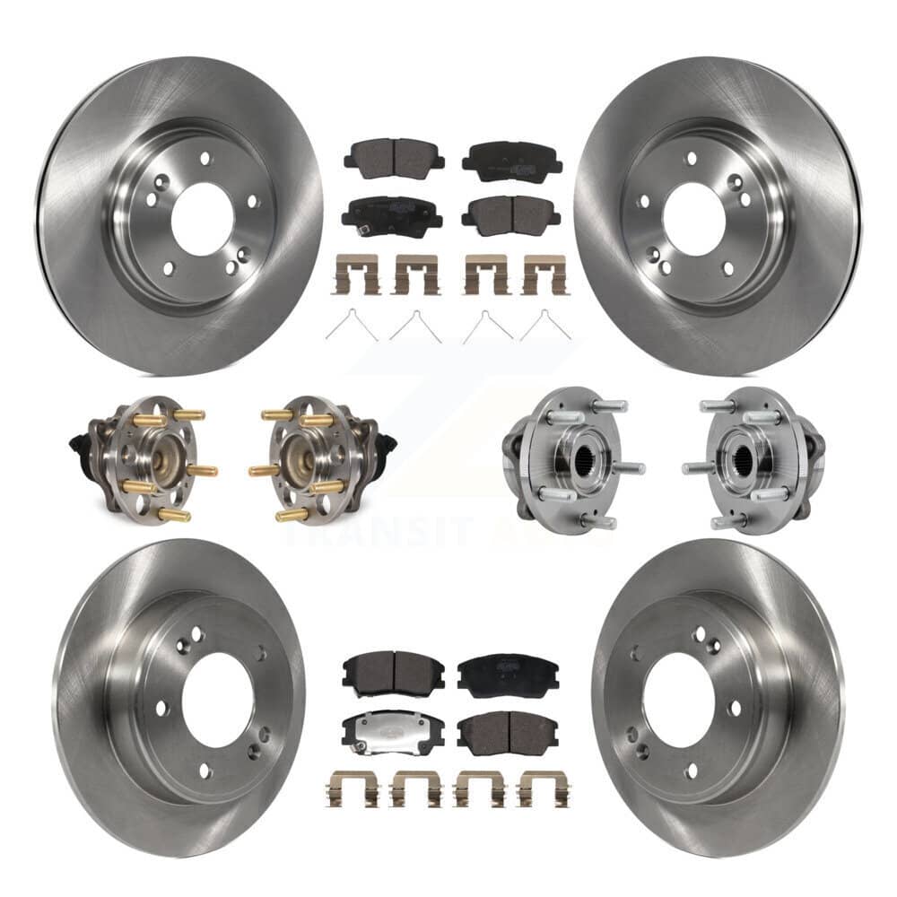 Transit Auto - KBB-129385 - Front and Rear Wheel Bearing and Hub Assembly Kits