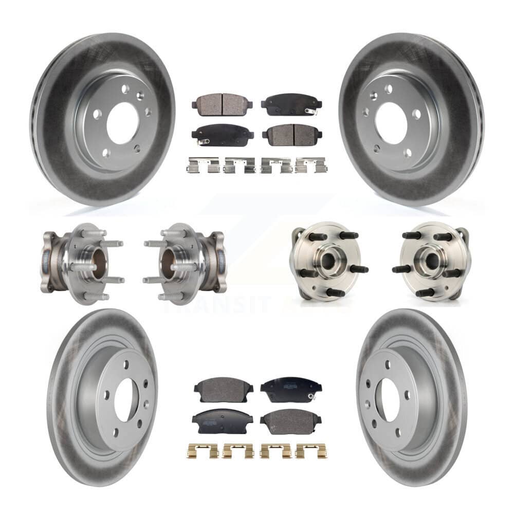 Transit Auto - KBB-129406 - Front and Rear Wheel Bearing and Hub Assembly Kits