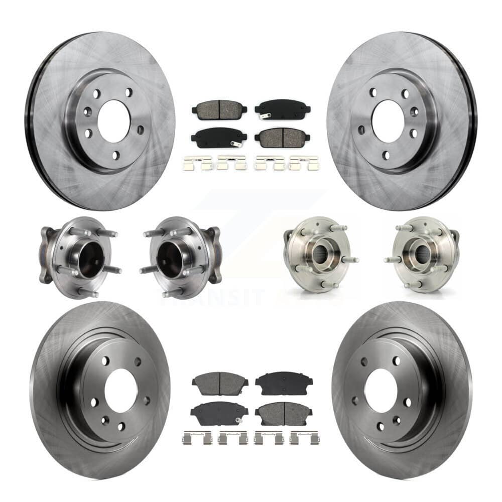Transit Auto - KBB-129434 - Front and Rear Wheel Bearing and Hub Assembly Kits