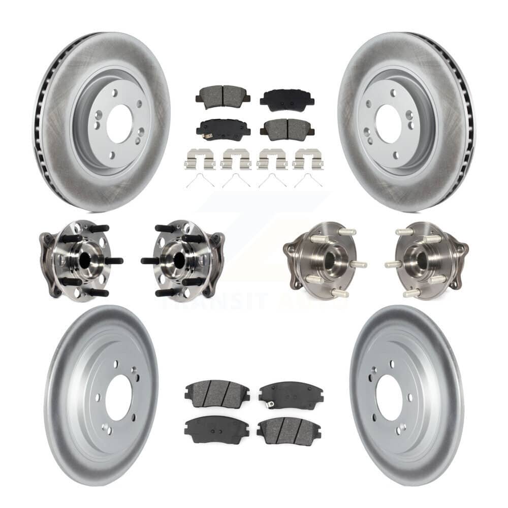 Transit Auto - KBB-129490 - Front and Rear Wheel Bearing and Hub Assembly Kits