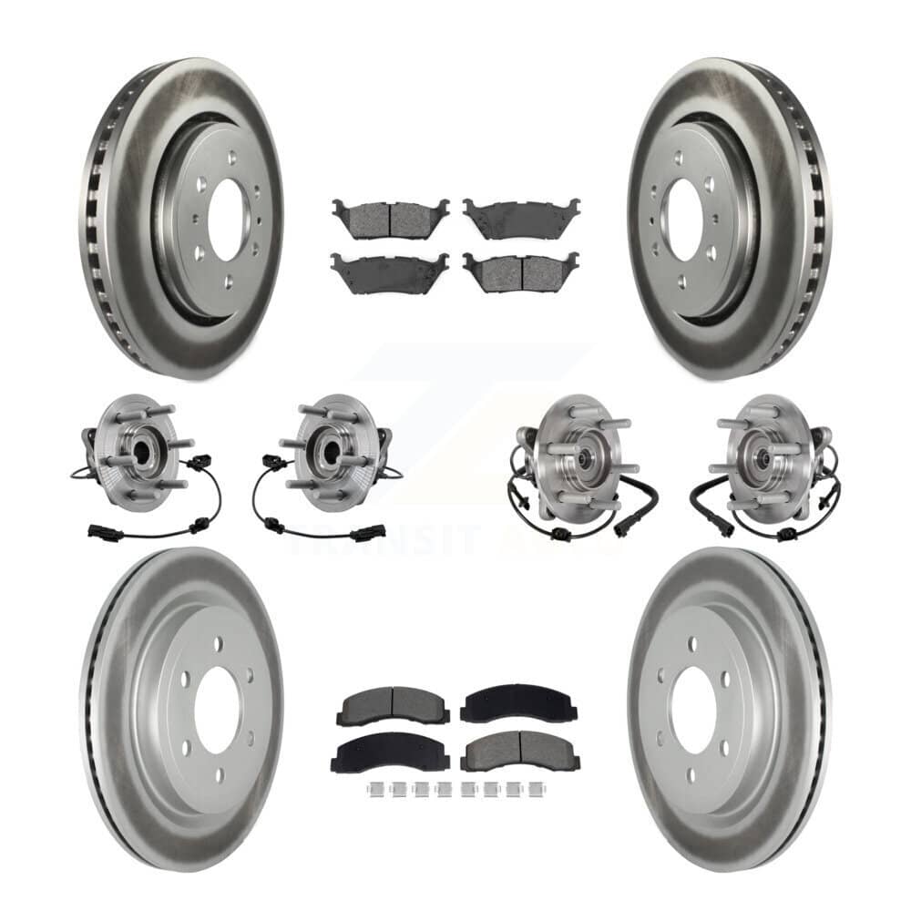 Transit Auto - KBB-129498 - Front and Rear Wheel Bearing and Hub Assembly Kits