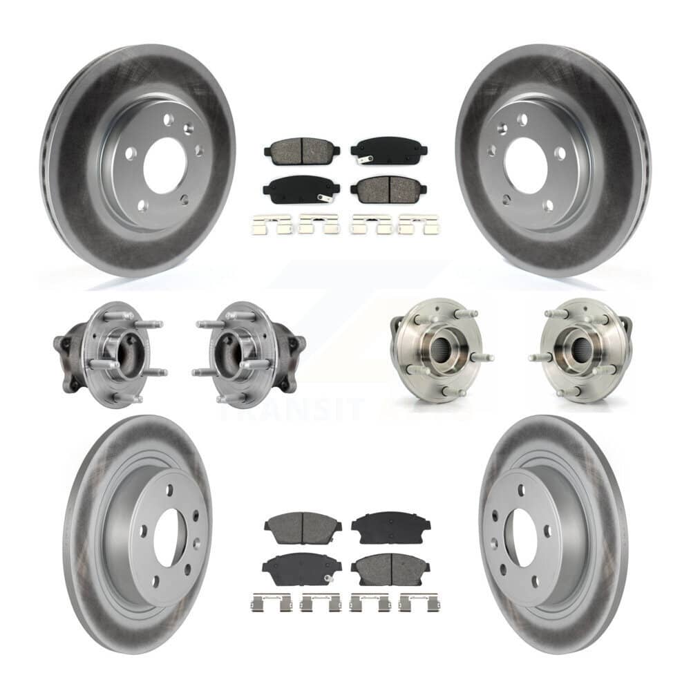 Transit Auto - KBB-129502 - Front and Rear Wheel Bearing and Hub Assembly Kits