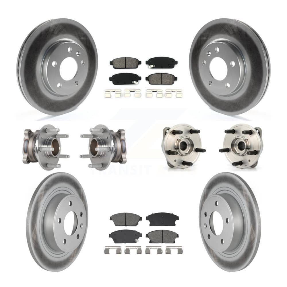 Transit Auto - KBB-129504 - Front and Rear Wheel Bearing and Hub Assembly Kits