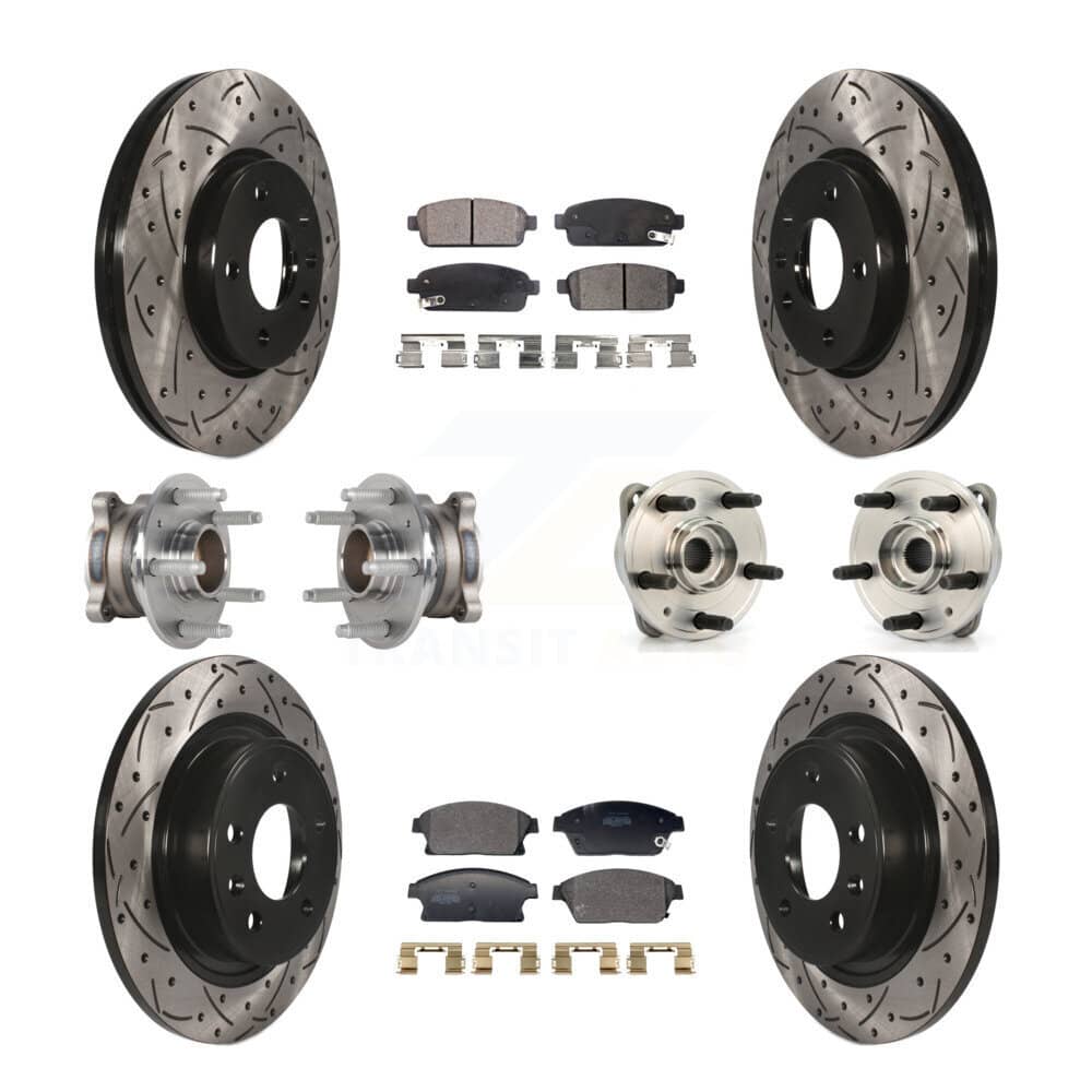 Transit Auto - KBB-129609 - Front and Rear Wheel Bearing and Hub Assembly Kits