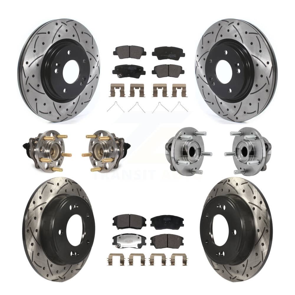 Transit Auto - KBB-129610 - Front and Rear Wheel Bearing and Hub Assembly Kits