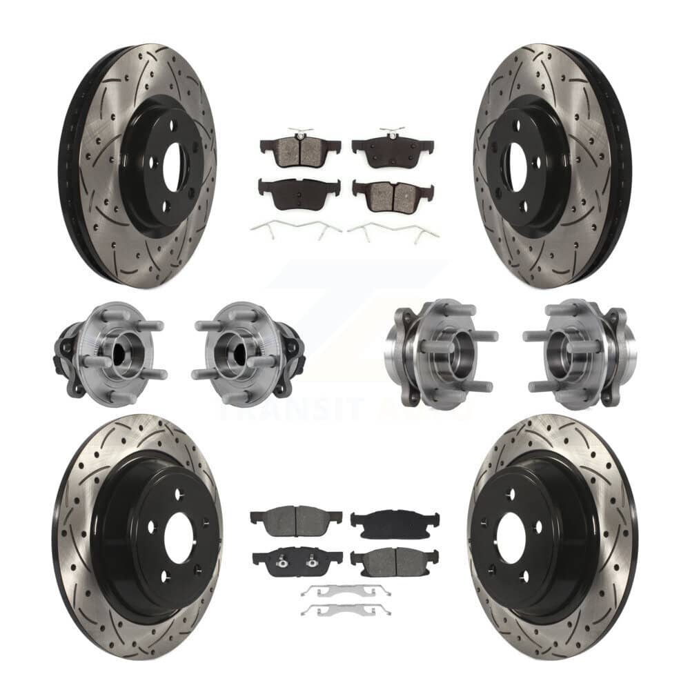 Transit Auto - KBB-129662 - Front and Rear Wheel Bearing and Hub Assembly Kits