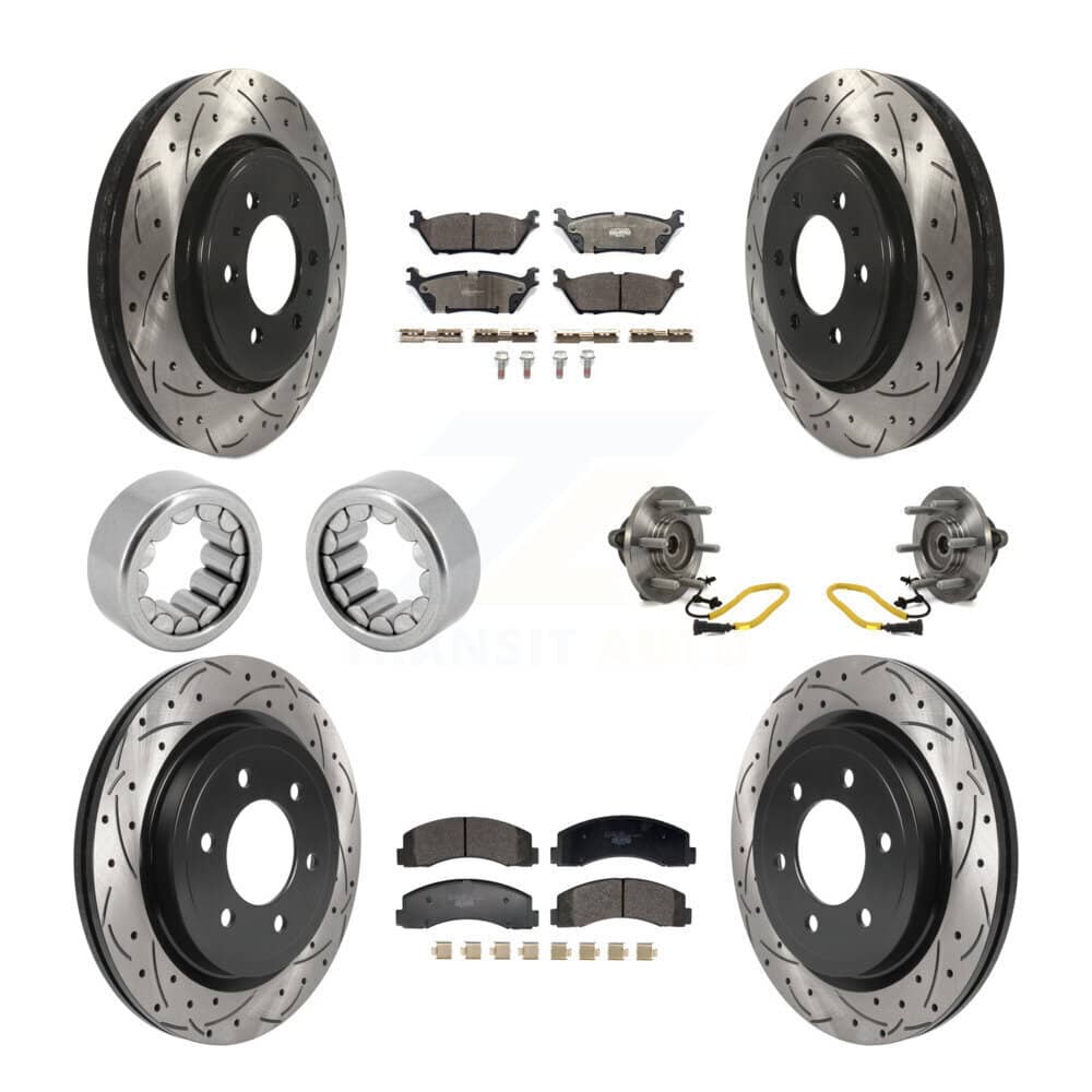 Transit Auto - KBB-129806 - Front and Rear Wheel Bearing and Hub Assembly Kits