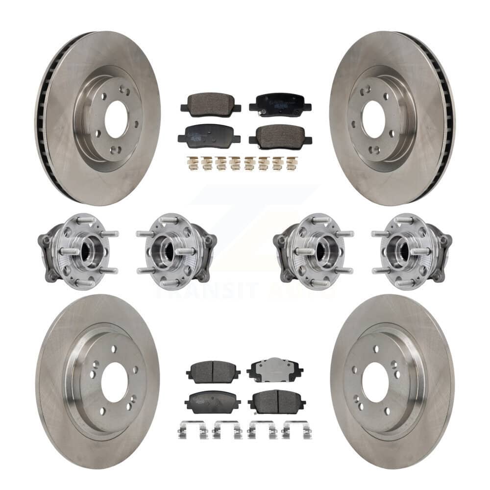 Transit Auto - KBB-129963 - Front and Rear Wheel Bearing and Hub Assembly Kits