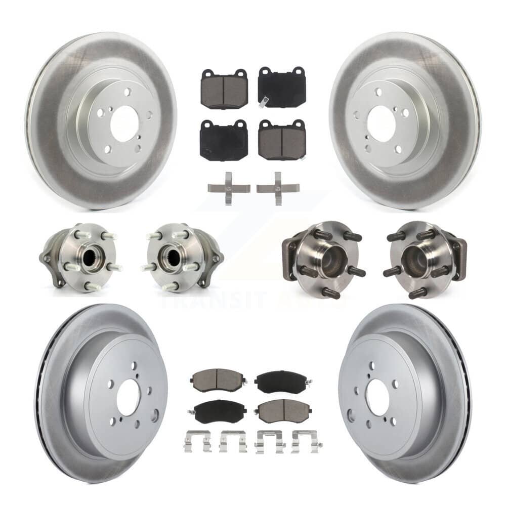 Transit Auto - KBB-130390 - Front and Rear Wheel Bearing and Hub Assembly Kits