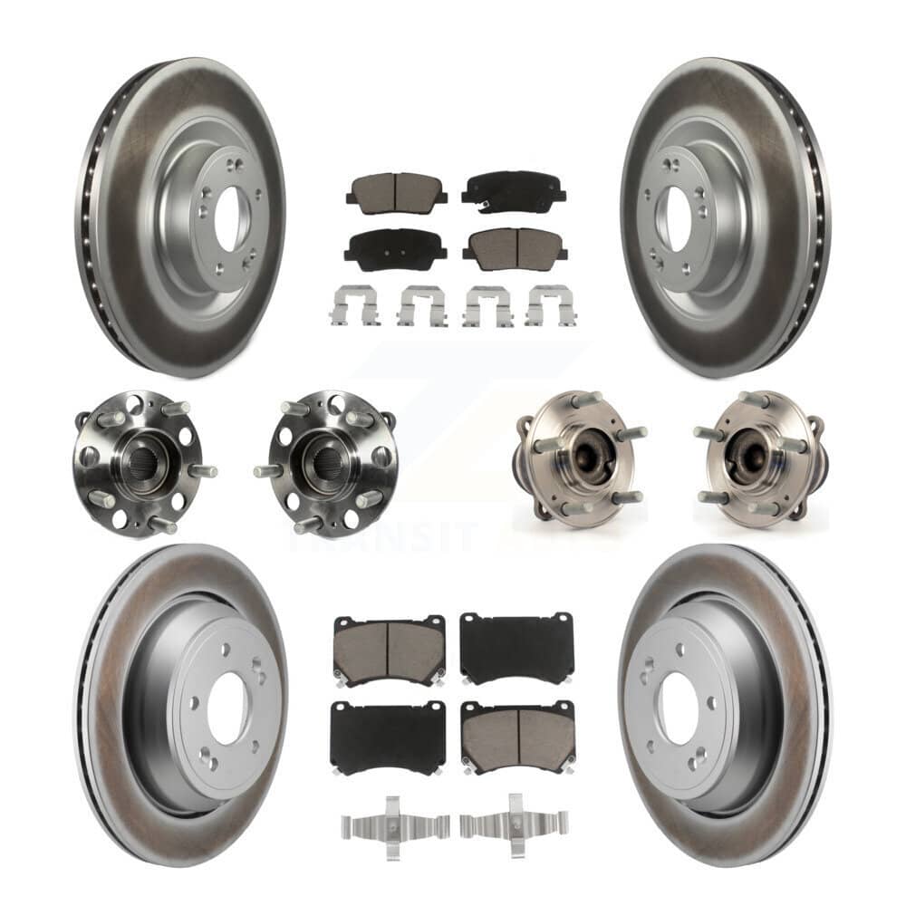 Transit Auto - KBB-130394 - Front and Rear Wheel Bearing and Hub Assembly Kits