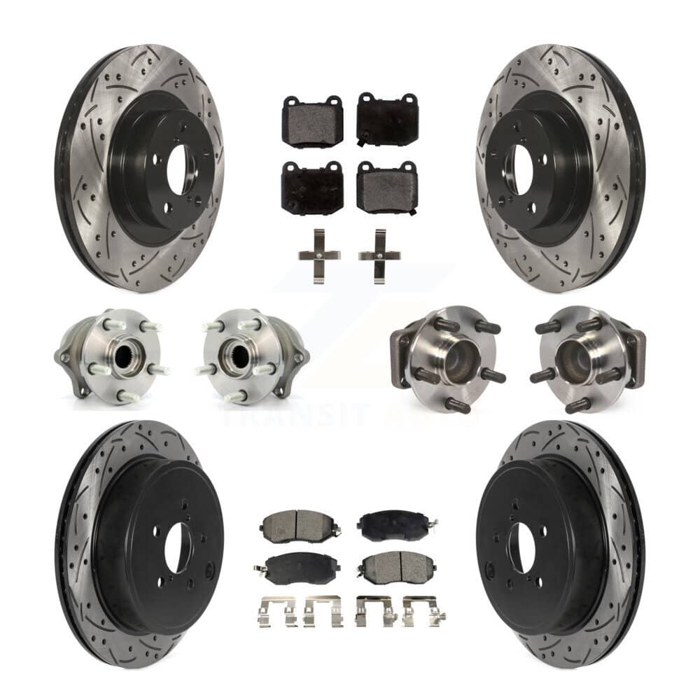 Transit Auto - KBB-130480 - Front and Rear Wheel Bearing and Hub Assembly Kits