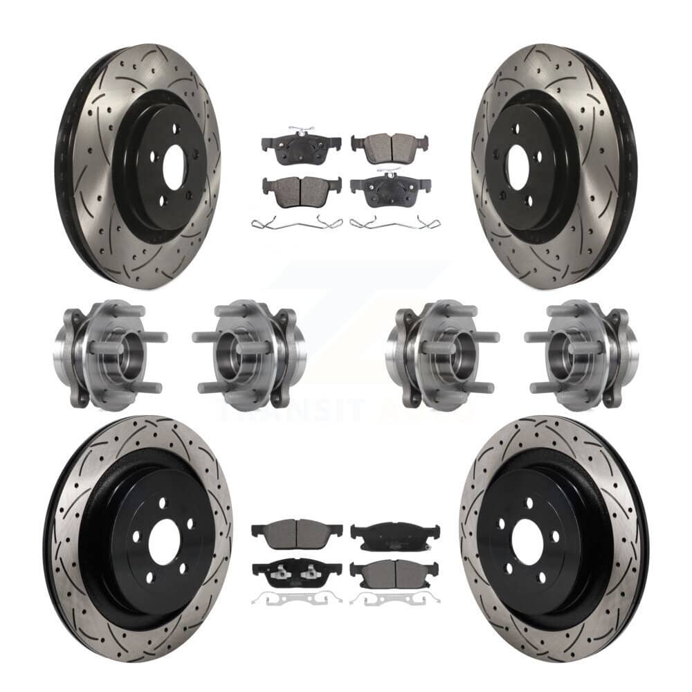 Transit Auto - KBB-130494 - Front and Rear Wheel Bearing and Hub Assembly Kits