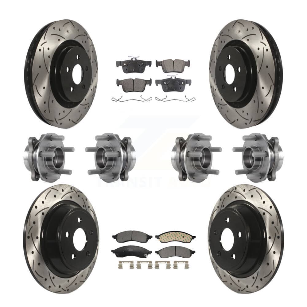 Transit Auto - KBB-130496 - Front and Rear Wheel Bearing and Hub Assembly Kits