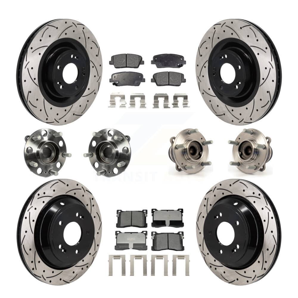 Transit Auto - KBB-130498 - Front and Rear Wheel Bearing and Hub Assembly Kits