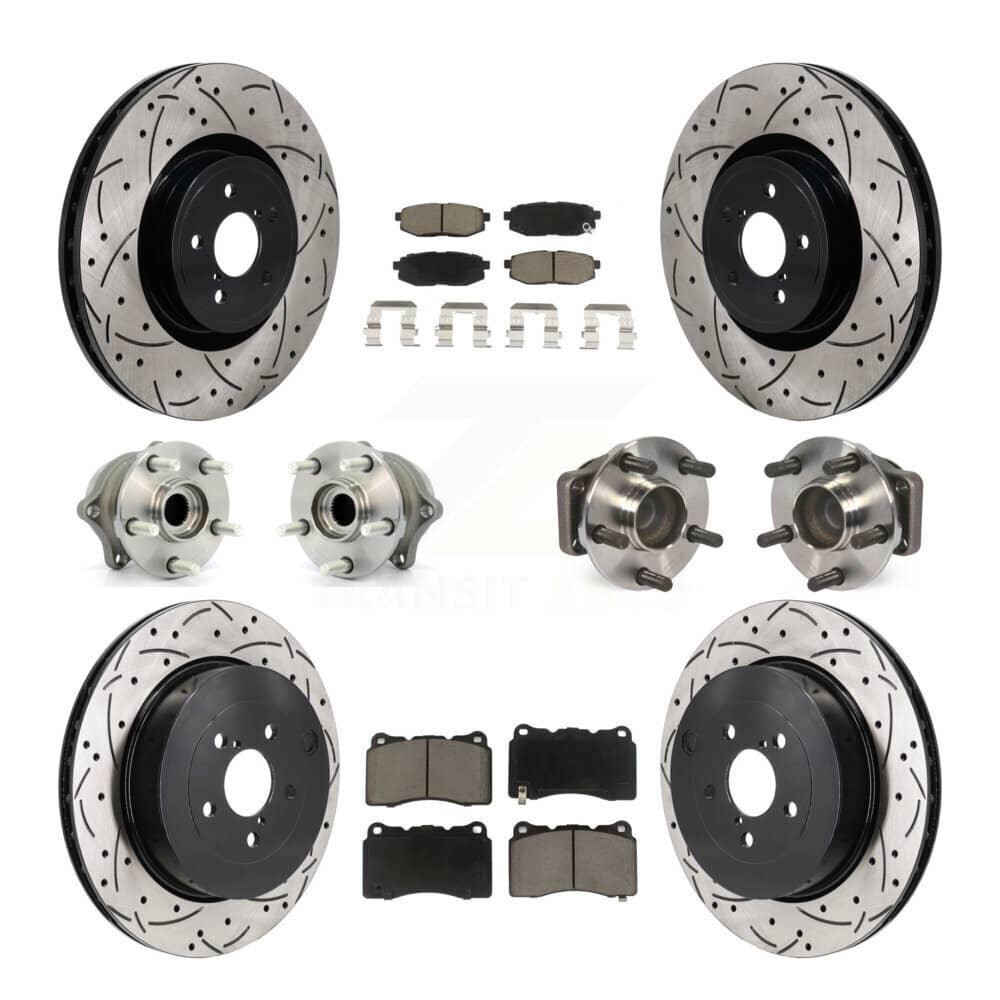 Transit Auto - KBB-130580 - Front and Rear Wheel Bearing and Hub Assembly Kits