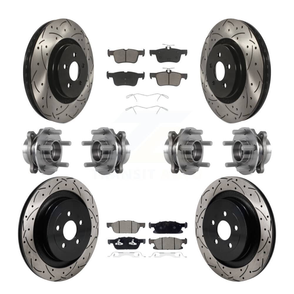 Transit Auto - KBB-130589 - Front and Rear Wheel Bearing and Hub Assembly Kits