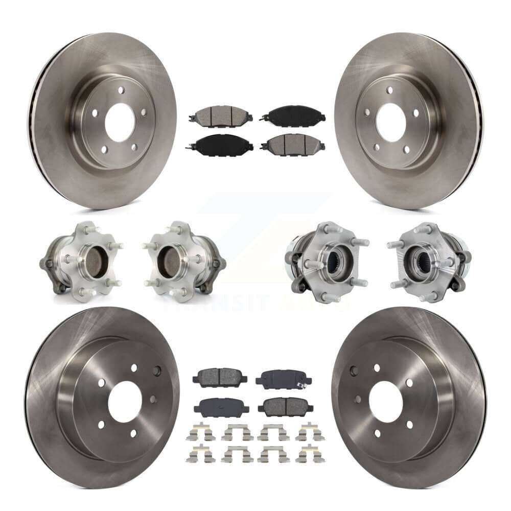 Transit Auto - KBB-131190 - Front and Rear Wheel Bearing and Hub Assembly Kits