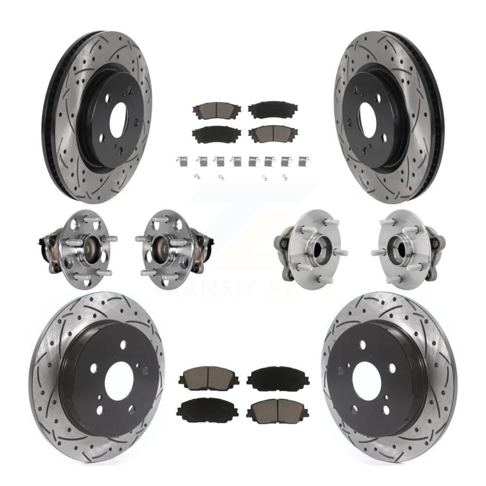 Transit Auto - KBB-131286 - Front and Rear Wheel Bearing and Hub Assembly Kits
