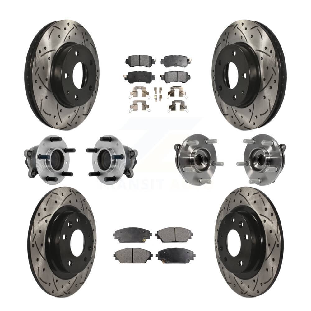 Transit Auto - KBB-131369 - Front and Rear Wheel Bearing and Hub Assembly Kits
