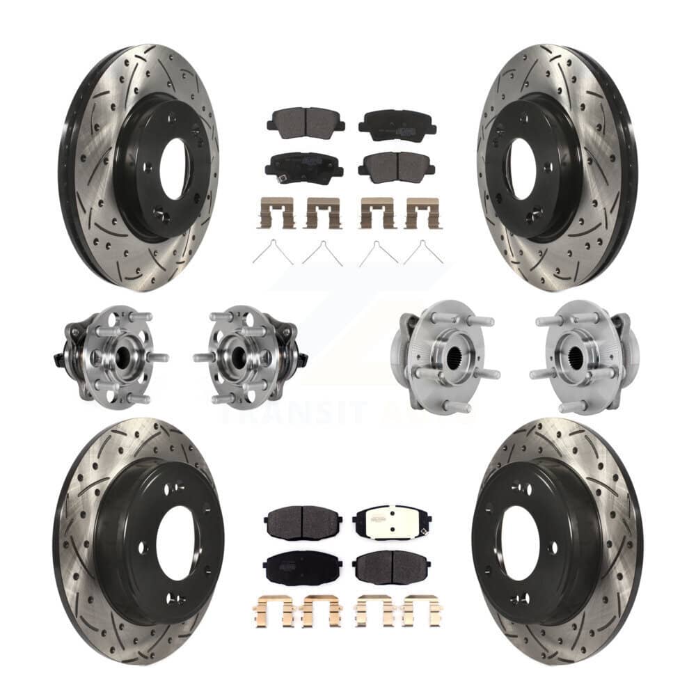 Transit Auto - KBB-131377 - Front and Rear Wheel Bearing and Hub Assembly Kits