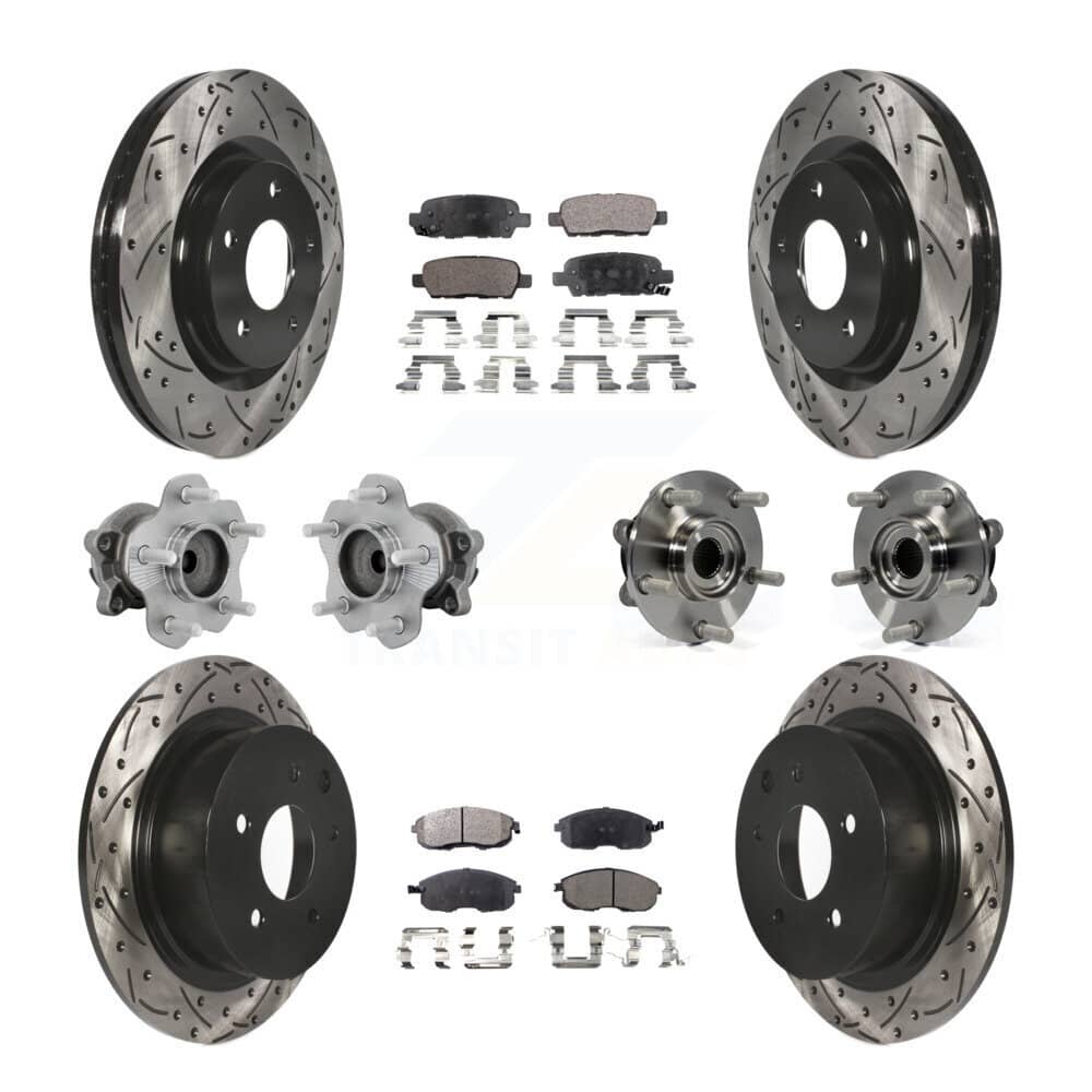 Transit Auto - KBB-131379 - Front and Rear Wheel Bearing and Hub Assembly Kits