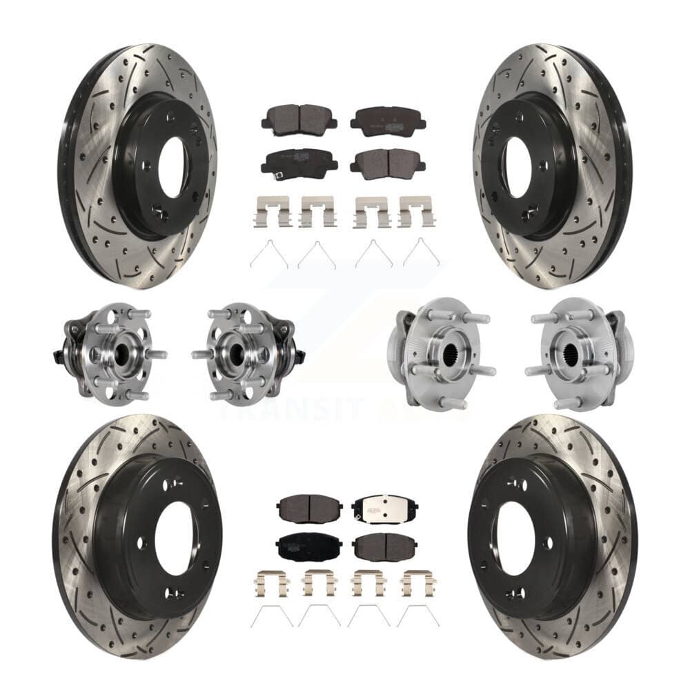 Transit Auto - KBB-131507 - Front and Rear Wheel Bearing and Hub Assembly Kits