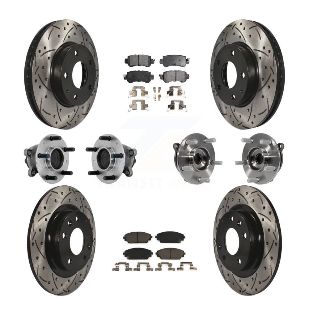 Transit Auto - KBB-131524 - Front and Rear Wheel Bearing and Hub Assembly Kits